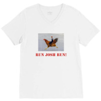 Josh Hawley Run Free Funny Josh Hawley Running V-neck Tee | Artistshot