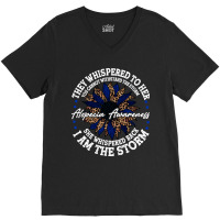 Hot Trend Alopecia Areata Awareness Support She Whispered Back I Am Th V-neck Tee | Artistshot