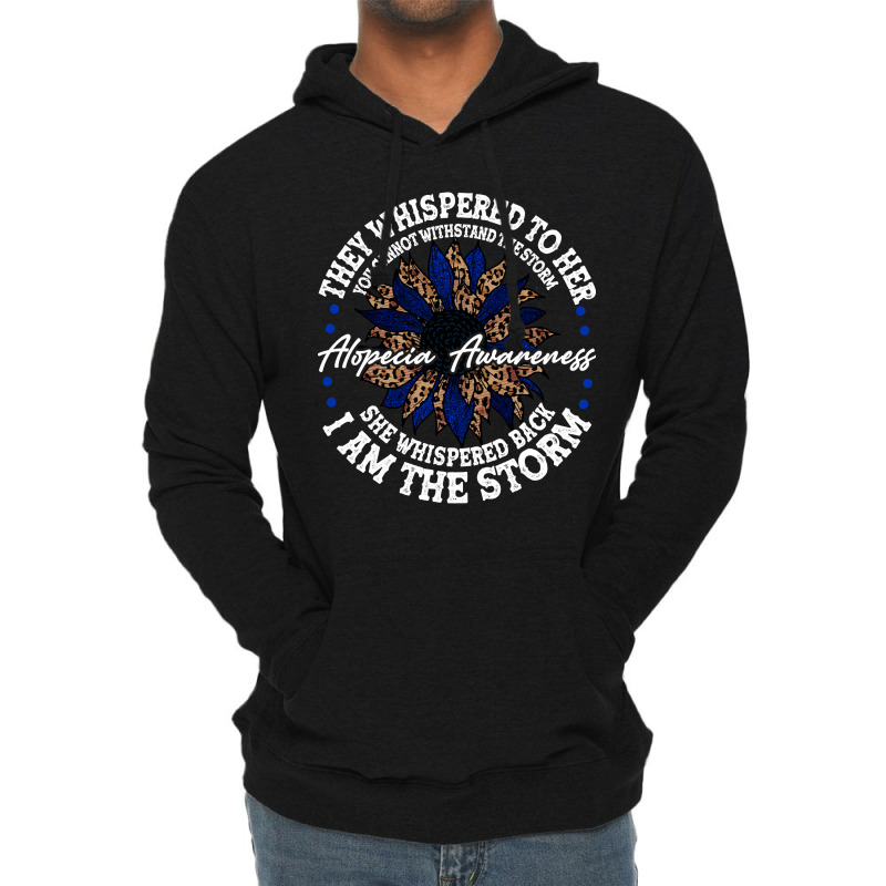 Hot Trend Alopecia Areata Awareness Support She Whispered Back I Am Th Lightweight Hoodie | Artistshot