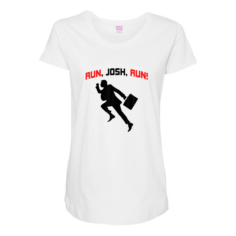 Josh Hawley Run Free Funny Josh Hawley Running Maternity Scoop Neck T-shirt by plavouryu5 | Artistshot