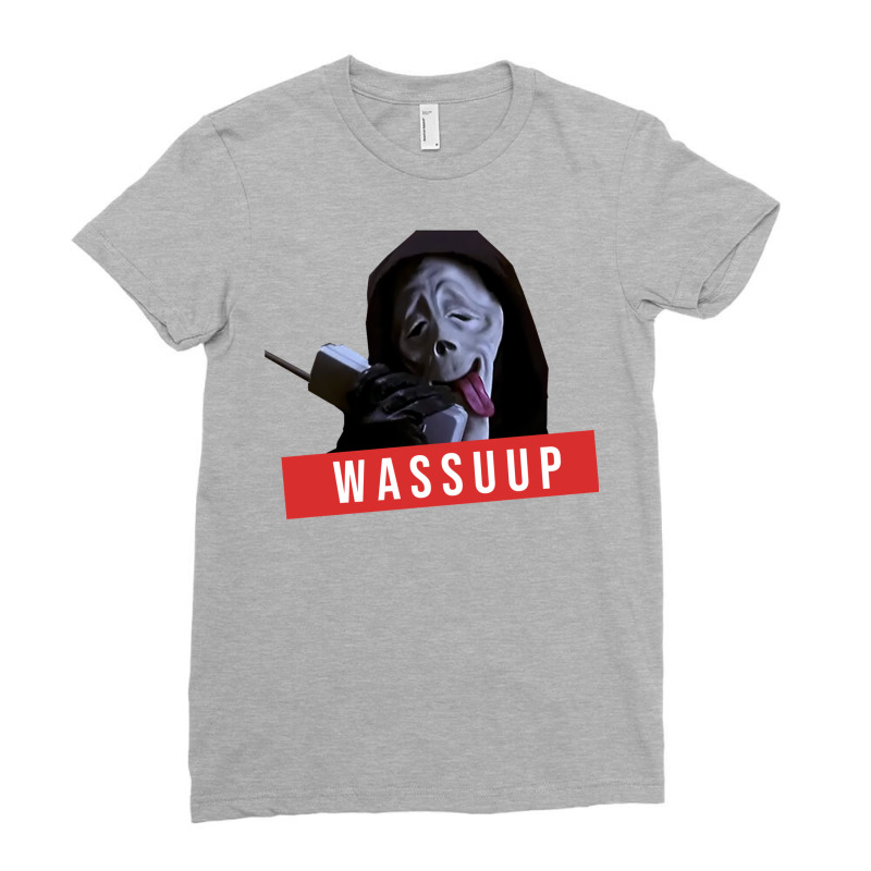 Wassup Scream Scary Movie Fun Ladies Fitted T-Shirt by sofiahakchayf | Artistshot