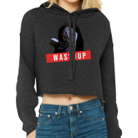 Wassup Scream Scary Movie Fun Cropped Hoodie | Artistshot