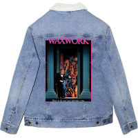 Waxwork   Captive Audience（1988）☆vhsgasm Video☆   Horror Merch Unisex Sherpa-lined Denim Jacket | Artistshot