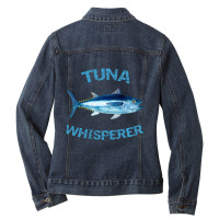 Trending Tuna Whisperer Deep Sea Fishing Tuna Fish Bluefin Tuna Ladies Denim Jacket | Artistshot