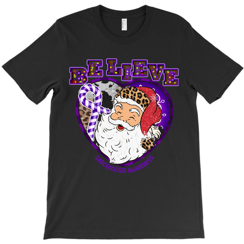 Hot Trend Sarcoidosis Awareness Awareness - Santa Believe Leopard Chri T-shirt | Artistshot