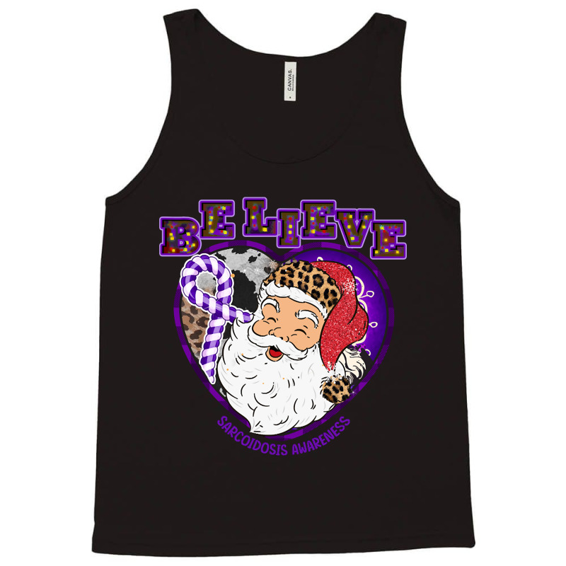 Hot Trend Sarcoidosis Awareness Awareness - Santa Believe Leopard Chri Tank Top | Artistshot