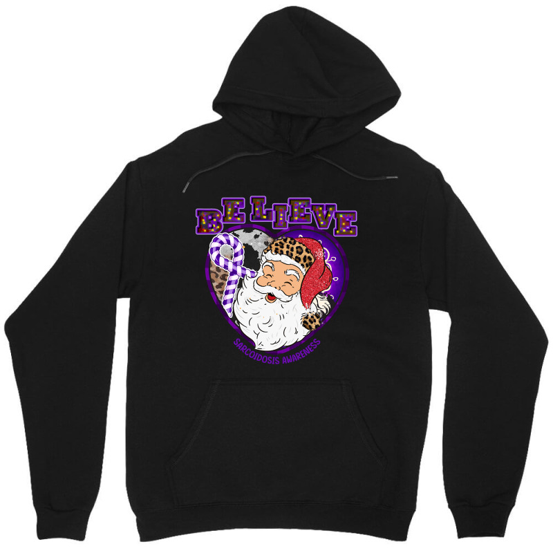 Hot Trend Sarcoidosis Awareness Awareness - Santa Believe Leopard Chri Unisex Hoodie | Artistshot