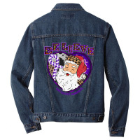 Hot Trend Sarcoidosis Awareness Awareness - Santa Believe Leopard Chri Men Denim Jacket | Artistshot