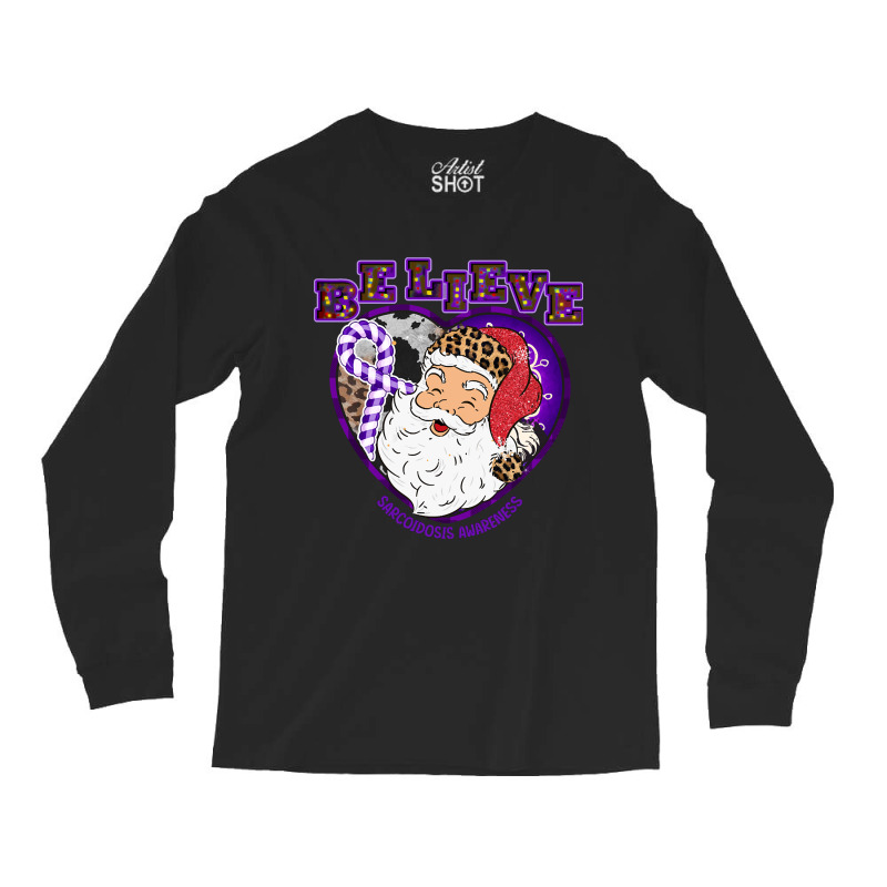 Hot Trend Sarcoidosis Awareness Awareness - Santa Believe Leopard Chri Long Sleeve Shirts | Artistshot