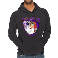 Hot Trend Sarcoidosis Awareness Awareness - Santa Believe Leopard Chri Vintage Hoodie | Artistshot