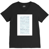 Shipping Forecast As Heard Of Radio 4  Quote Nature Green V-neck Tee | Artistshot