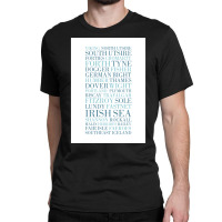 Shipping Forecast As Heard Of Radio 4  Quote Nature Green Classic T-shirt | Artistshot