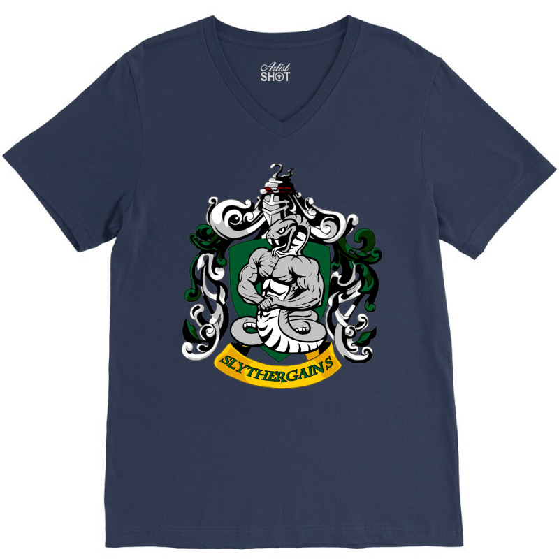 Slythergains V-neck Tee | Artistshot