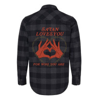 Limited Edition Satan Loves You Flannel Shirt | Artistshot