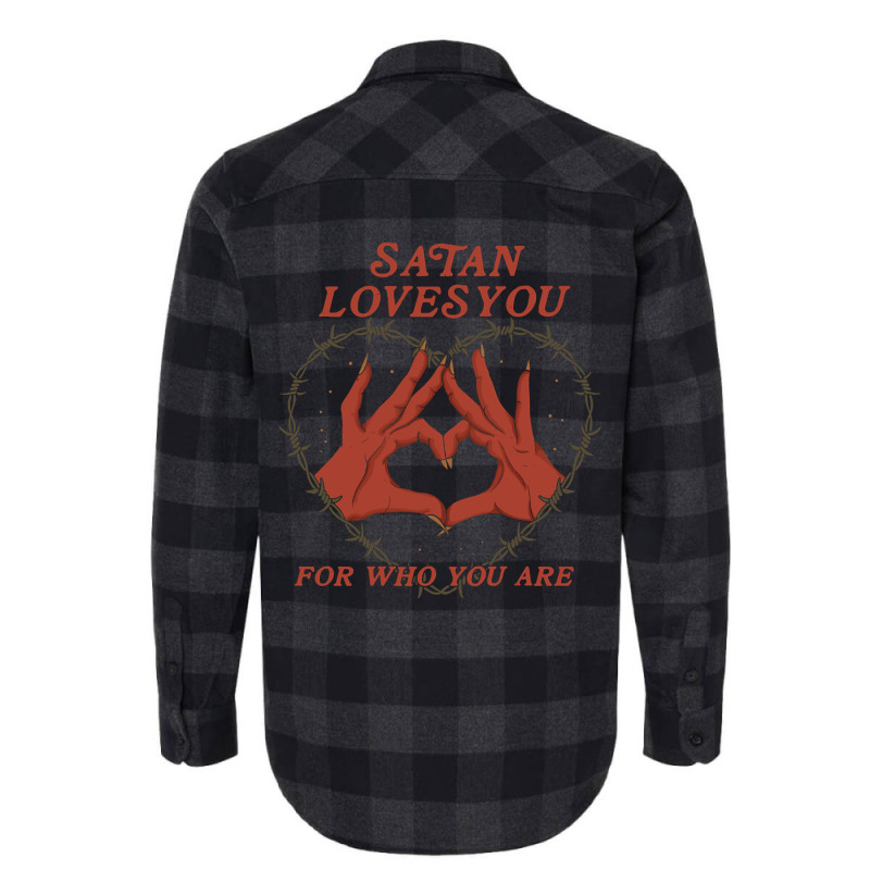 Limited Edition Satan Loves You Flannel Shirt by poppyallen | Artistshot