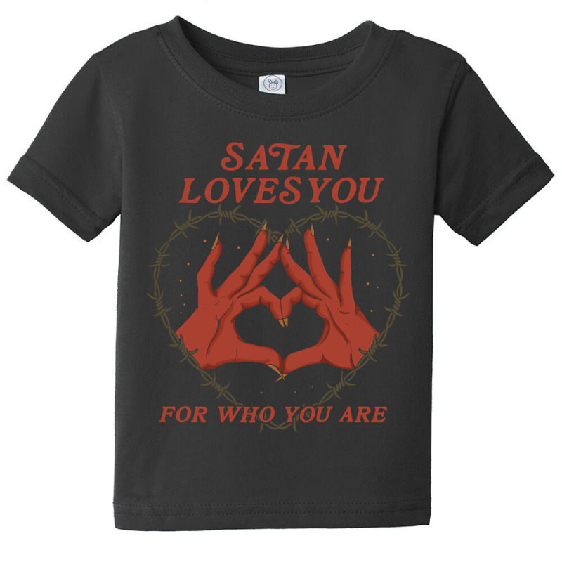 Limited Edition Satan Loves You Baby Tee by poppyallen | Artistshot