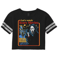 Lets Watch Scary Movies Scream Horror Scorecard Crop Tee | Artistshot