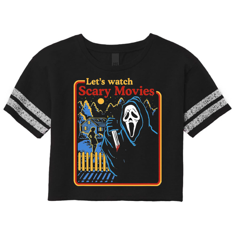 Lets Watch Scary Movies Scream Horror Scorecard Crop Tee by strejaclaiet | Artistshot