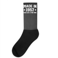 Made In 1957 Aged Like A Fine Wine Socks | Artistshot