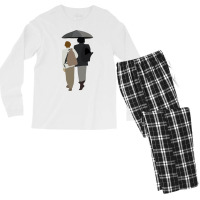 Goldfinch Boys With Umbrella Men's Long Sleeve Pajama Set | Artistshot