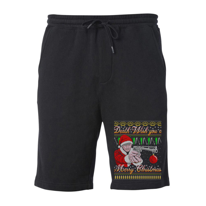 Death Wish You A Merry Christmas Fleece Short by riquelhubbya | Artistshot