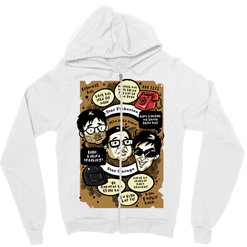 Hera Pheri Mashup Zipper Hoodie by grandifacotem | Artistshot