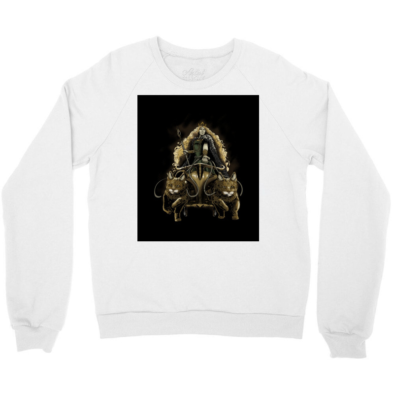 Freya Medieval Viking Mythology Norse Paganism  Tumblr Crewneck Sweatshirt by aljalyjfrh | Artistshot