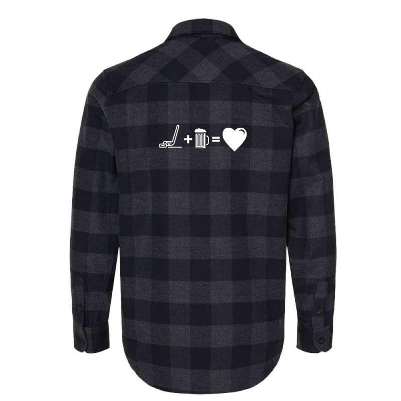 Hockey Beer Mug Of Beer Is Love Athlete Gift Idea 10 Flannel Shirt | Artistshot