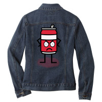 Hot Trend Disgruntled  Drink Ladies Denim Jacket | Artistshot