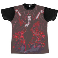 Vampira Spider Web Gothic Graphic T-shirt | Artistshot