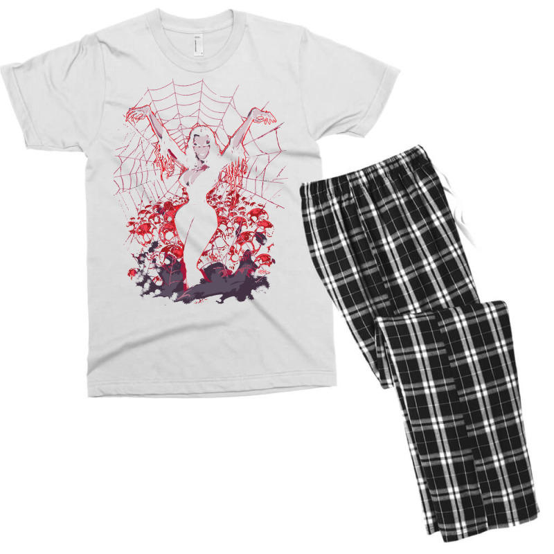 Vampira Spider Web Gothic Men's T-shirt Pajama Set | Artistshot