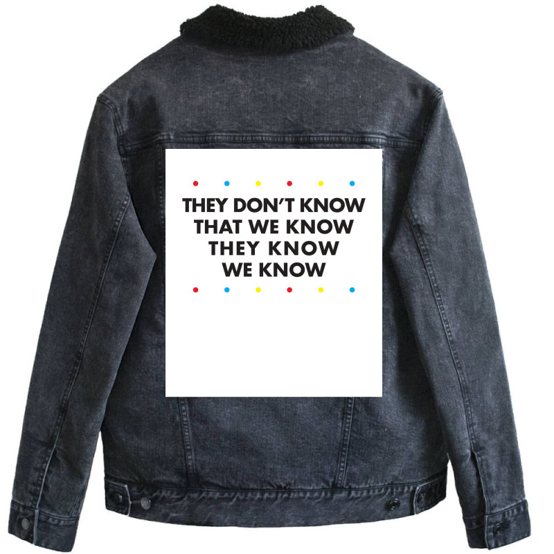 Friends Quote Poster Nature Unisex Sherpa-Lined Denim Jacket by pihnyadzif | Artistshot