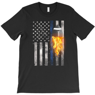 American Football Flag T-shirt Designed By Neset