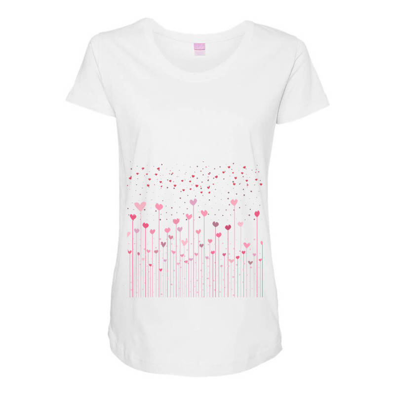 Valentines Day, Hearts  Flowers Gift T Maternity Scoop Neck T-shirt by larrylarry | Artistshot