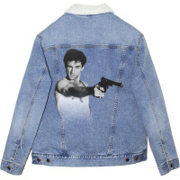 Taxi Driver 1 Unisex Sherpa-lined Denim Jacket | Artistshot