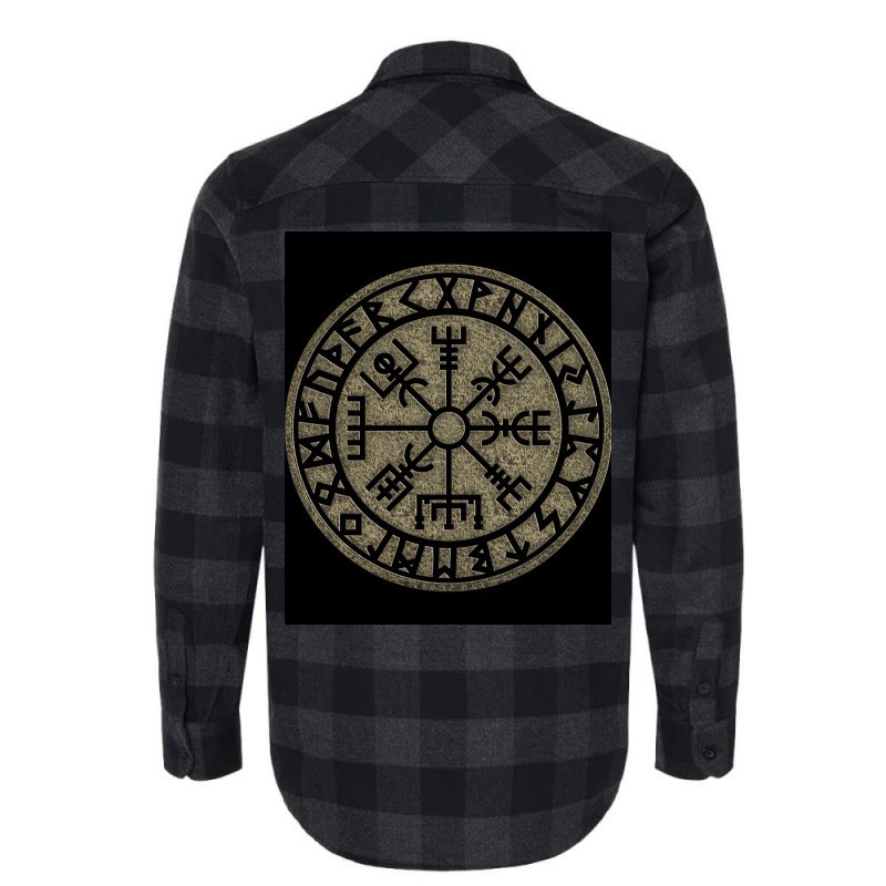 Vegvisir Viking Compass Norse Symbol Protection Nordic Vikings Essenti Flannel Shirt by aleescayenn | Artistshot