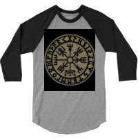 Vegvisir Viking Compass Norse Symbol Protection Nordic Vikings Essenti 3/4 Sleeve Shirt | Artistshot