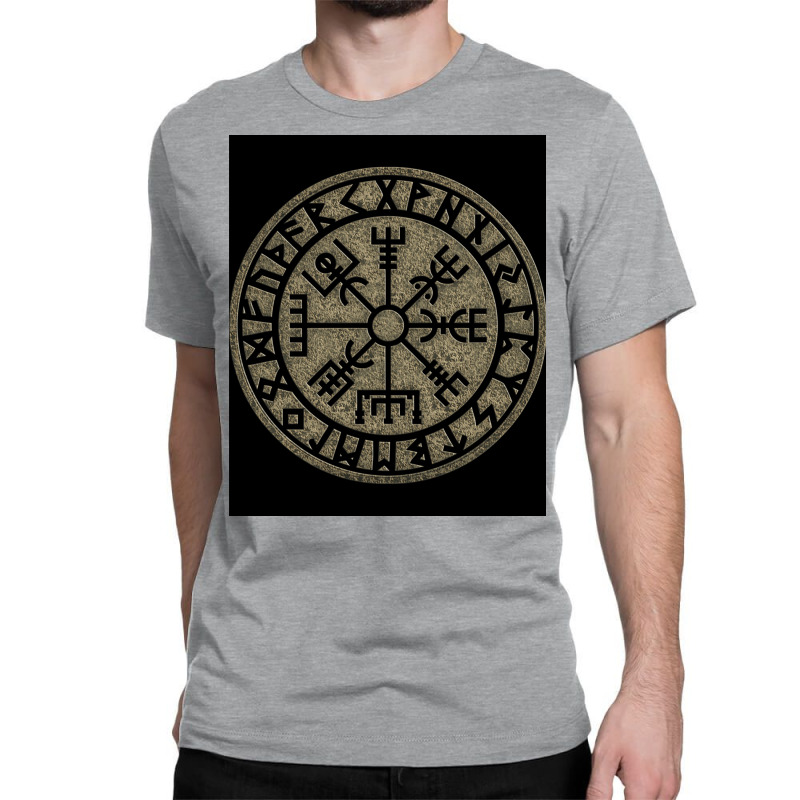 Vegvisir Viking Compass Norse Symbol Protection Nordic Vikings Essenti Classic T-shirt by aleescayenn | Artistshot