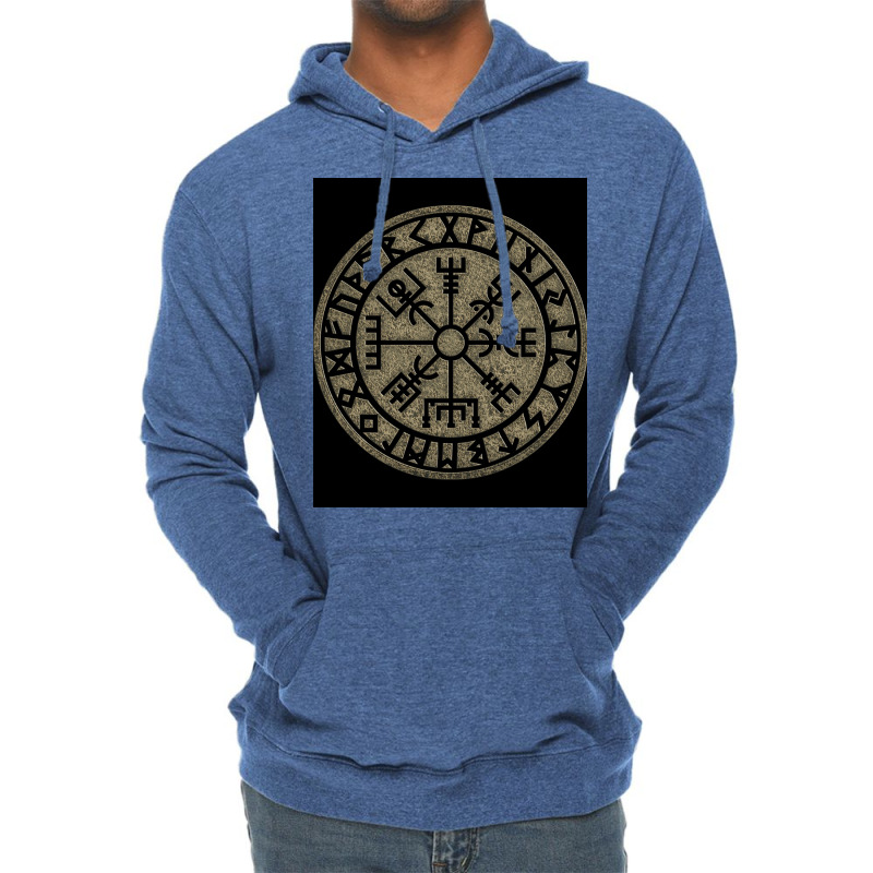 Vegvisir Viking Compass Norse Symbol Protection Nordic Vikings Essenti Lightweight Hoodie by aleescayenn | Artistshot