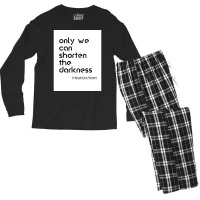 Foundation Apple Tv Science Fiction Only We Can Shorten The Darkness P Men's Long Sleeve Pajama Set | Artistshot