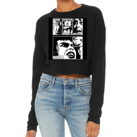 Rocky Janet Drscott Brad Black And White Collection Poster Quote Cropped Sweater | Artistshot