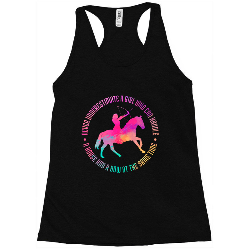 Trending A Girl Who Can Handle A Horse And A Bow Mounted Archery Racerback Tank by Bostic Walling | Artistshot