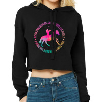 Trending A Girl Who Can Handle A Horse And A Bow Mounted Archery Cropped Hoodie | Artistshot