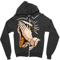 Holy Pizza Zipper Hoodie | Artistshot