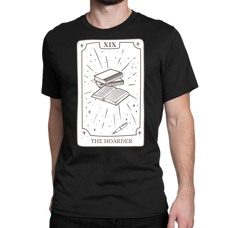 Limited Edition The Book Hoarder Tarot Card Classic T-shirt by greggjvandervor | Artistshot