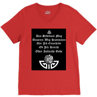 Nordic Viking Warrior Quotes Fate May Determine  Humor 70s V-neck Tee | Artistshot