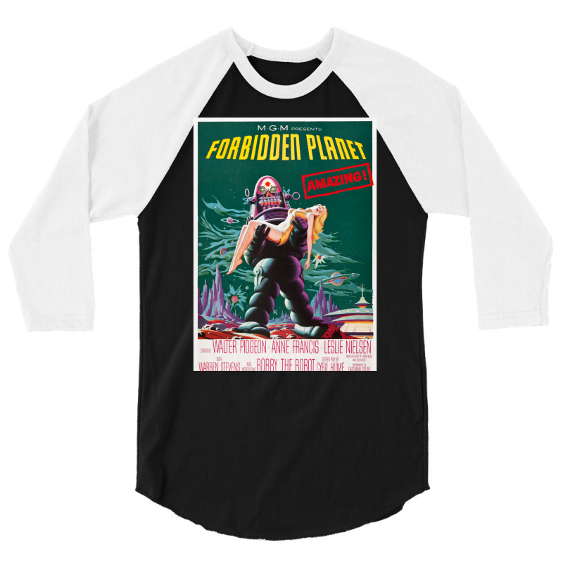 Forbidden Planet 3/4 Sleeve Shirt by riquelhubbya | Artistshot