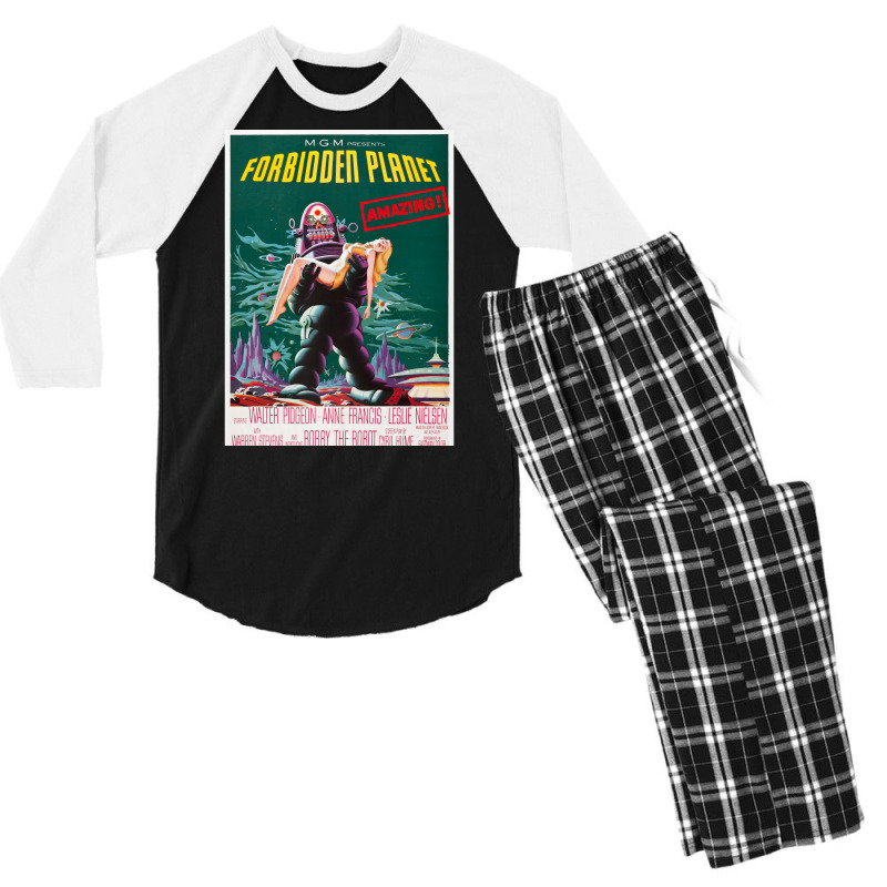 Forbidden Planet Men's 3/4 Sleeve Pajama Set by riquelhubbya | Artistshot