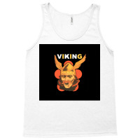 Viking Warrior With Winged Helmet And Mustache  Yellow 80s Tank Top | Artistshot