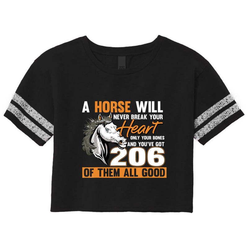 Hot Trend A Horse Will Never Break Your Heart Horse Rider Horses Scorecard Crop Tee by Estrada Link | Artistshot